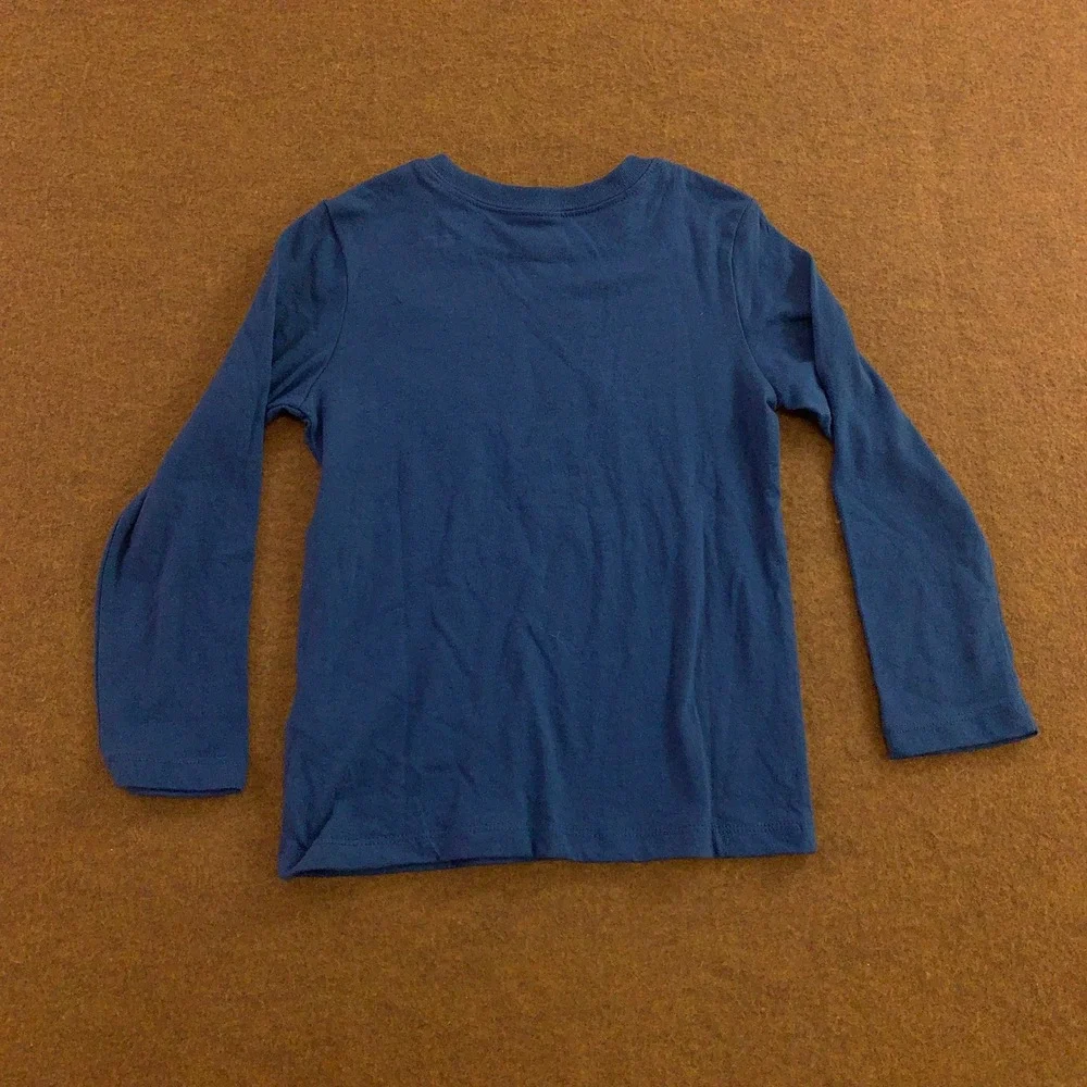 Carters Toddler 4T Blue Red Slowpoke Sloth Stripe Long Sleeve T-Shirt Bundle New